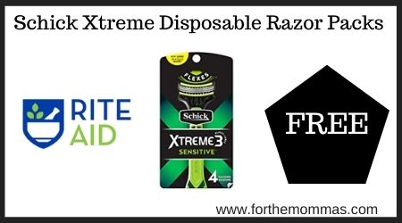 Rite Aid: Schick Xtreme Disposable Razor Packs