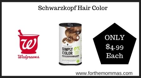 Walgreens: Schwarzkopf Hair Color