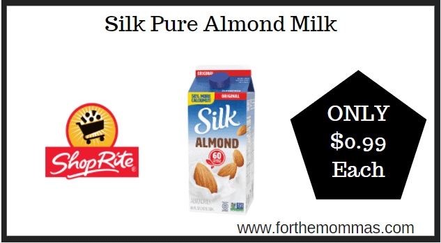 ShopRite: Silk Pure Almond Milk