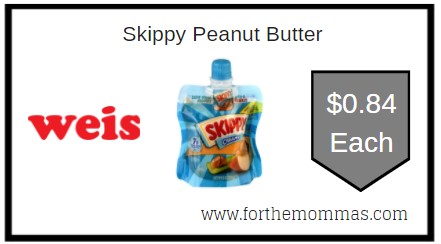 Weis: Skippy Peanut Butter ONLY $0.84 Each
