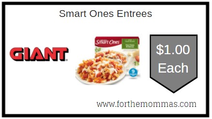 Giant: Smart Ones Entrees Just $1.00 Each