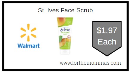 Walmart: St. Ives Face Scrub ONLY $1.97 Each