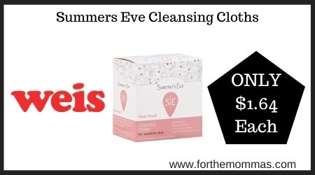 Weis: Summers Eve Cleansing Cloths