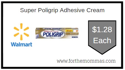 Walmart: Super Poligrip Adhesive Cream