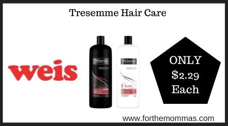 Weis: Tresemme Hair Care