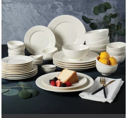 Macy's: Whiteware 42-Piece Dinnerware Sets