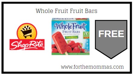 ShopRite: FREE Whole Fruit Fruit Bars