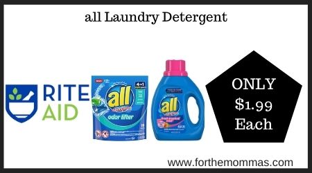 Rite Aid: all Laundry Detergent