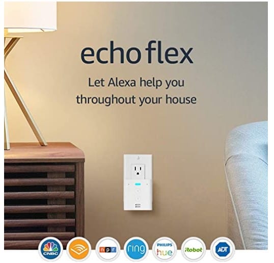 Echo Flex - Plug-in mini smart speaker with Alexa $9.99 {Reg $25}