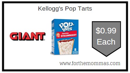 Kellogg's Pop Tarts Pastries