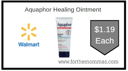 Walmart: Aquaphor Healing Ointment ONLY $1.19 each
