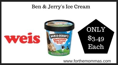 Weis: Ben & Jerry's Ice Cream