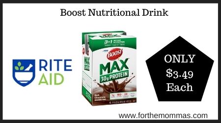 Rite Aid: Boost Nutritional Drink