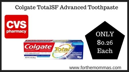 CVS: Colgate TotalSF Advanced Toothpaste