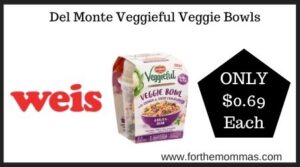 Del Monte Veggieful Veggie Bowls ONLY $0.69 Each at Weis