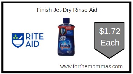 Rite Aid: Finish Jet-Dry Rinse Aid ONLY $1.72 Each