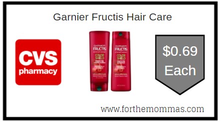 CVS: Garnier Fructis Hair Care ONLY $0.69 Each