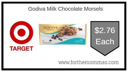 Target: Godiva Milk Chocolate Morsels ONLY $2.76