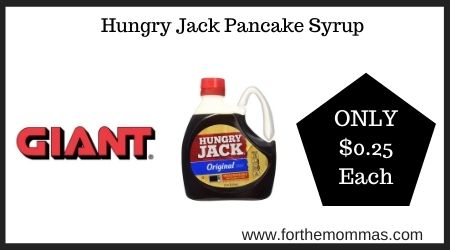 Giant: Hungry Jack Pancake Syrup
