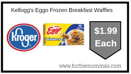 Kroger: Kellogg's Eggo Frozen Breakfast Waffles $1.99 Thru 11/29