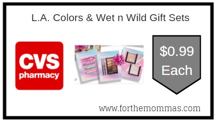 CVS: L.A. Colors & Wet n Wild Gift Sets