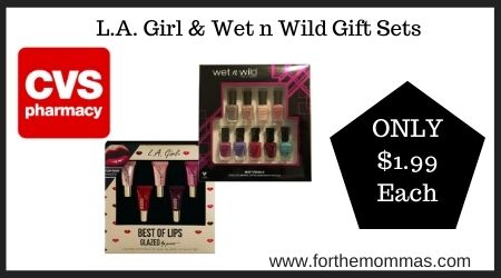 CVS: L.A. Girl & Wet n Wild Gift Sets