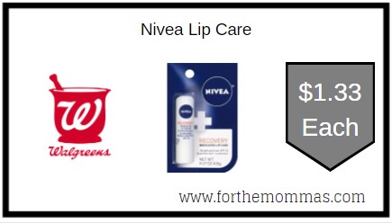 Walgreens: Nivea Lip Care ONLY $1.33 Each