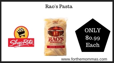 ShopRite: Rao's Pasta