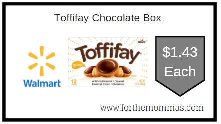 Walmart: Toffifay Chocolate Box ONLY $1.43 Each