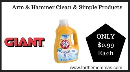 Giant: Arm & Hammer Clean & Simple Products