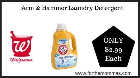 Walgreens: Arm & Hammer Laundry Detergent