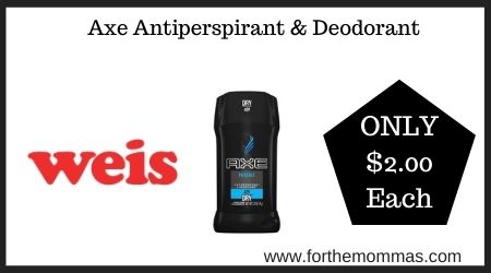 Weis: Axe Antiperspirant & Deodorant