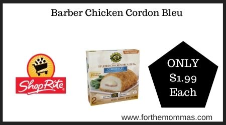 ShopRite: Barber Chicken Cordon Bleu