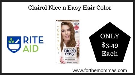 Rite Aid: Clairol Nice n Easy Hair Color