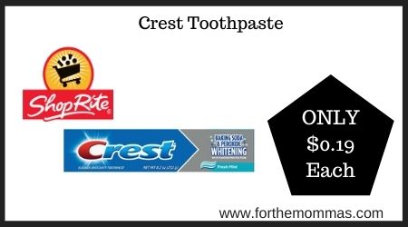 ShopRite: Crest Toothpaste