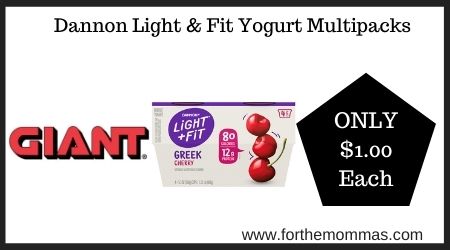 Giant: Dannon Light & Fit Yogurt Multipacks