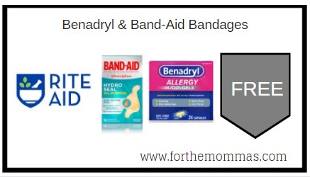 Rite Aid: FREE Benadryl & Band-Aid Bandages 
