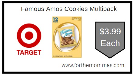 Target: Famous Amos Cookies Multipack ONLY $3.99