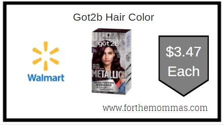 Walmart: Got2b Hair Color ONLY $3.47 Each