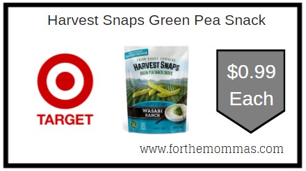 Target: Harvest Snaps Green Pea Snack ONLY $0.99