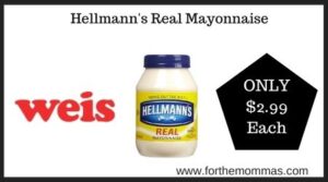 Weis: Hellmann's Real Mayonnaise