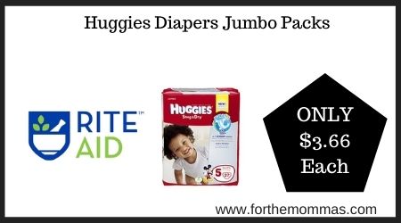 Rite Aid: Huggies Diapers Jumbo Packs