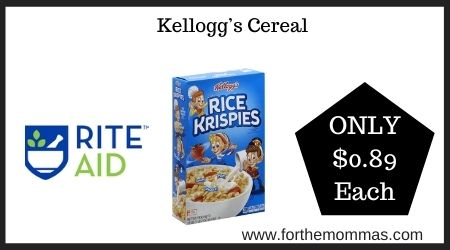 Rite Aid: Kellogg’s Cereal
