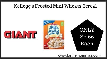 Giant: Kellogg's Frosted Mini Wheats Cereal