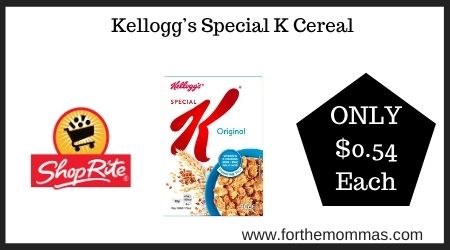 ShopRite: Kellogg’s Special K Cereal