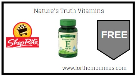 ShopRite: FREE Nature’s Truth Vitamins 