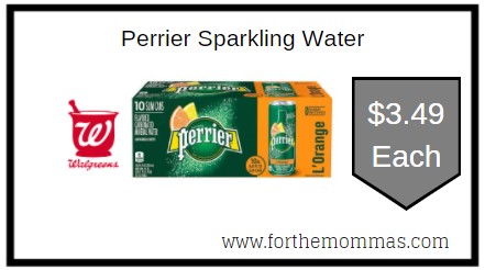 Walgreens: Perrier Sparkling Water ONLY $3.49 Each