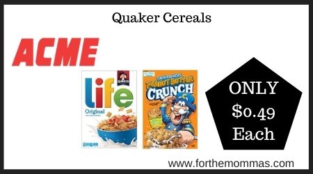Acme: Quaker Cereals