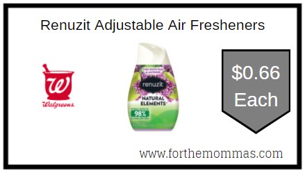 Walgreens: Renuzit Adjustable Air Fresheners ONLY $0.66 Each