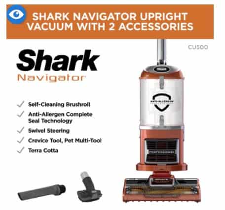 Shark® Navigator® Upright Vacuum with Self-Cleaning Brushroll $98 {Reg $199}